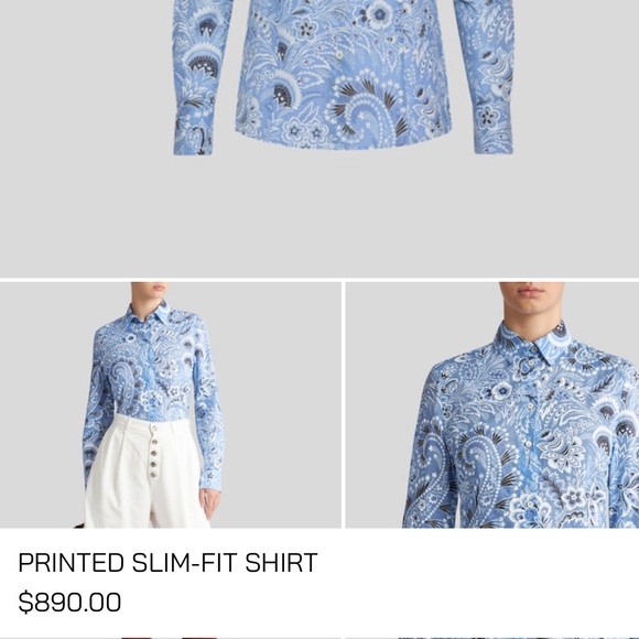 ETRO slim fit striped button down - Picture 7 of 8